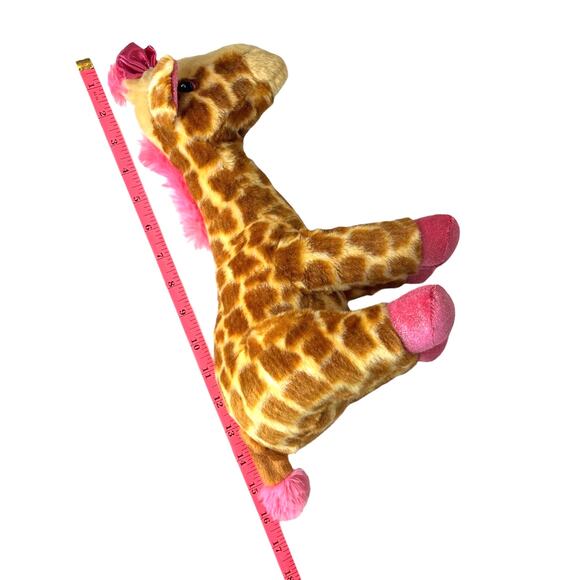 Aurora Destination Nation GIRAFFE PLUSH 15" Stuffed Animal Toy Pink Fur Bow NWOT - Picture 5 of 10